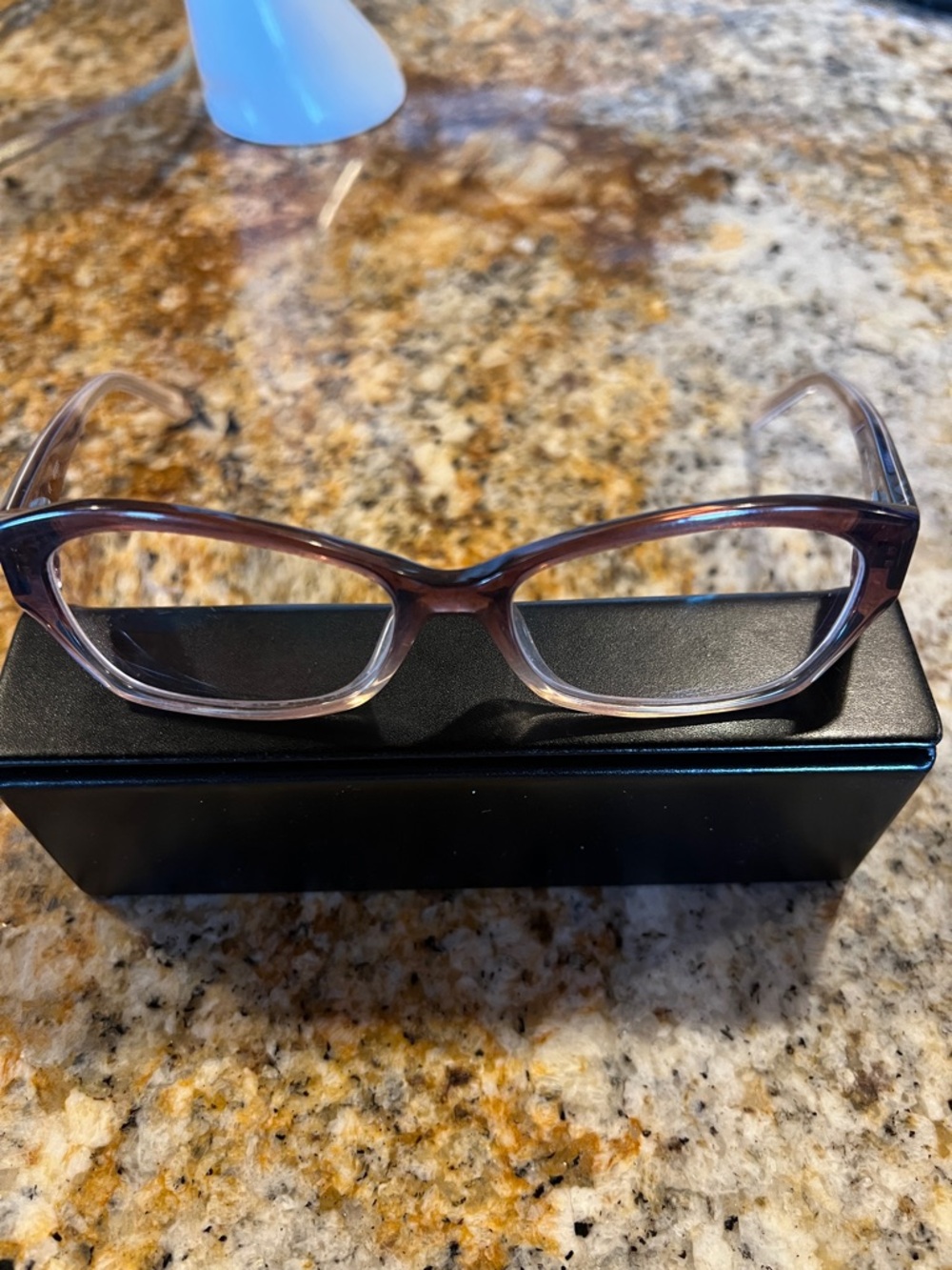 Guess  Brown Marbled Pattern Eyewear eyeglasses